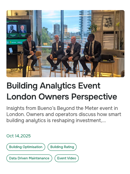 London Panel Discussion 1: Building Owner Perspectives Making the Business Case for Smart Building Analytics Image Article